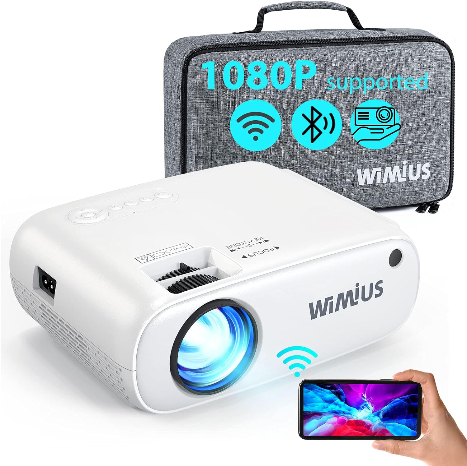 Mini Proyector Wimius S2 Wifi 5500 Lux Hd 1280 X 720p