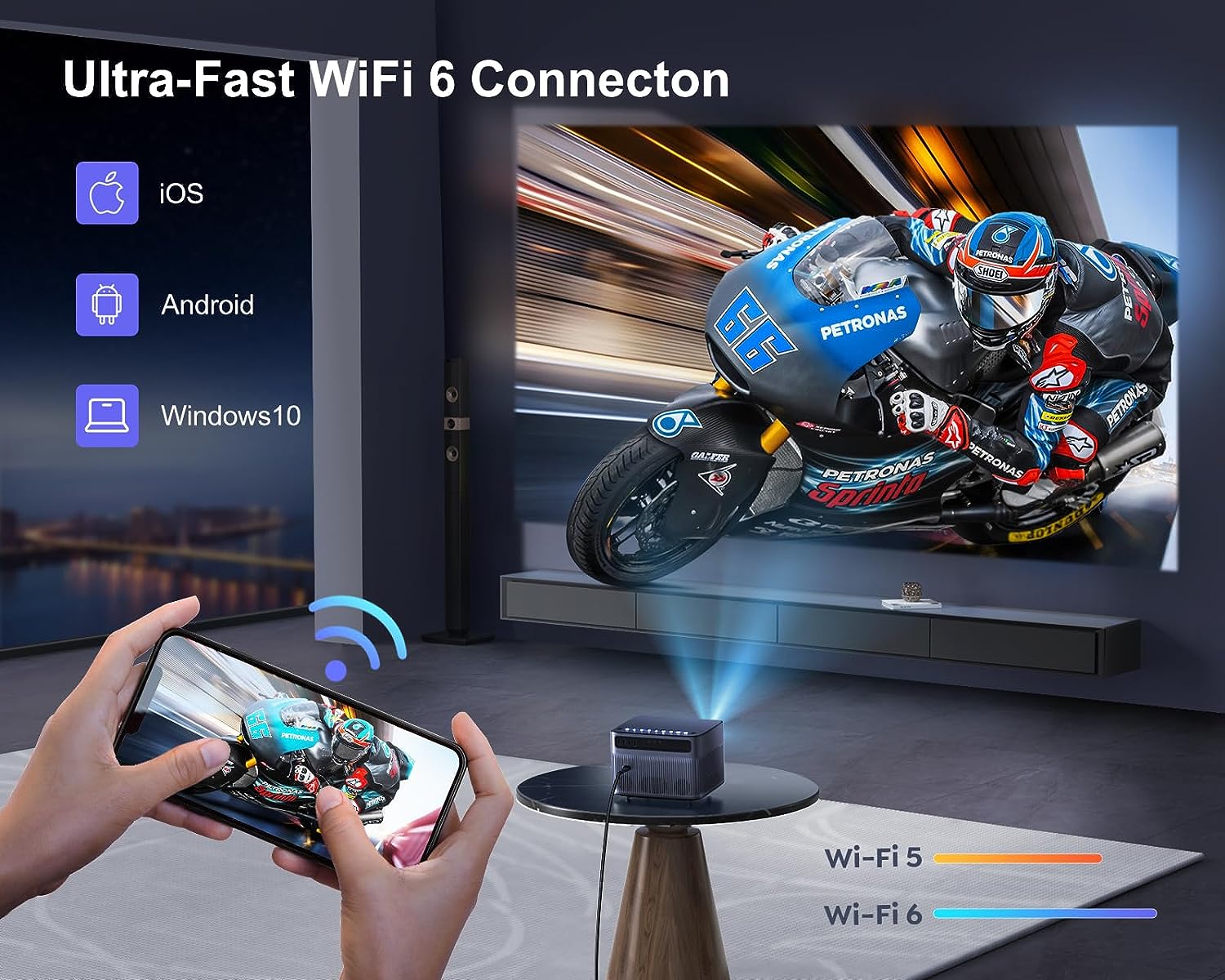 WiMiUS Home Projector P64 - Wimius-store