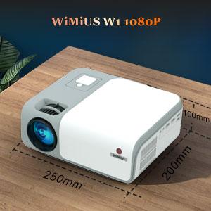 WiMiUS good W1 Native 1080P Wireless Movie Projector and ChromeCast