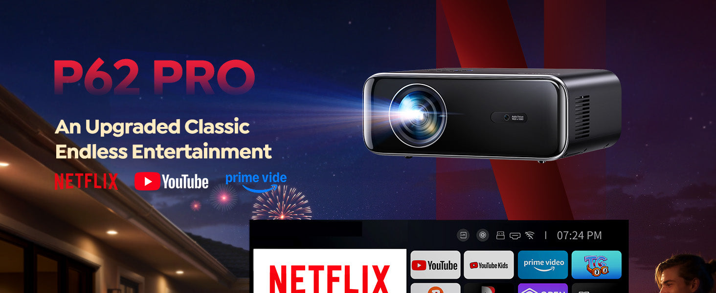 WIMIUS P62 プロジェクター スクリーン付き Amazon.com: WiMiUS P62 Projector with WiFi 6 and Bluetooth