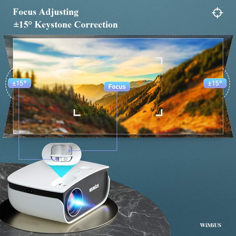  Proyector Android TV, 1080P Bluetooth 5500LM proyector