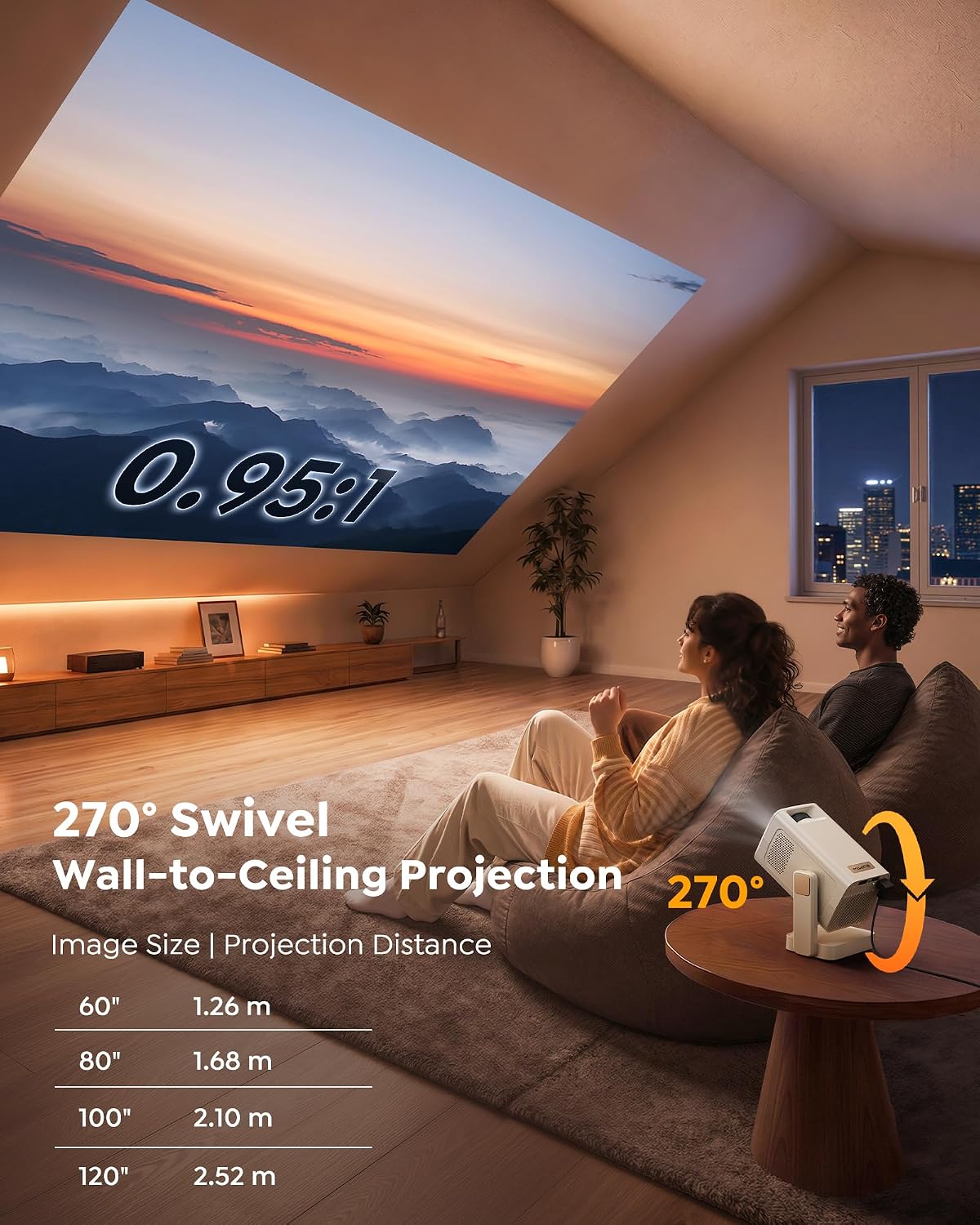 WiMiUS S37 Ultra-Compact Portable Projector