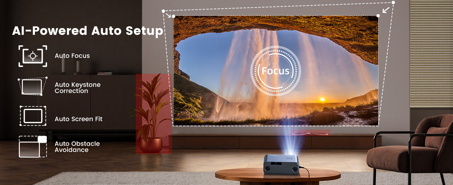 WiMiUS G1 Google TV Projector | 4K, Dolby Audio & Auto Focus