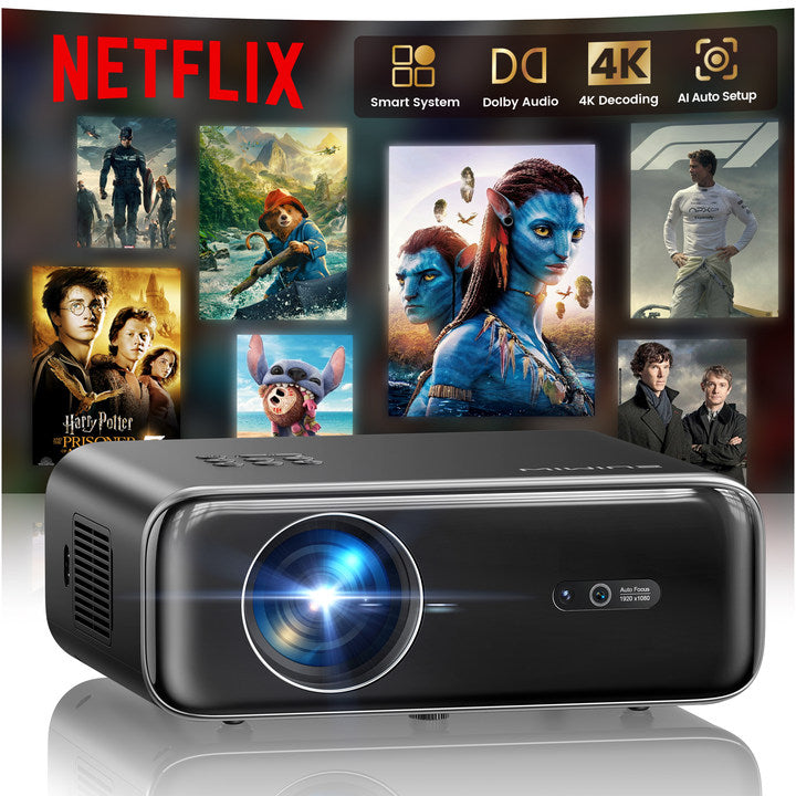 WiMiUS P62 Pro Projector with WiFi and Bluetooth