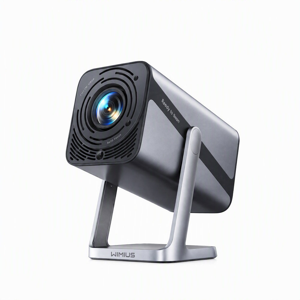 Smart Mini Projector [Built-in Apps/4K Support] with WiFi and Bluetooth, Movie Projector